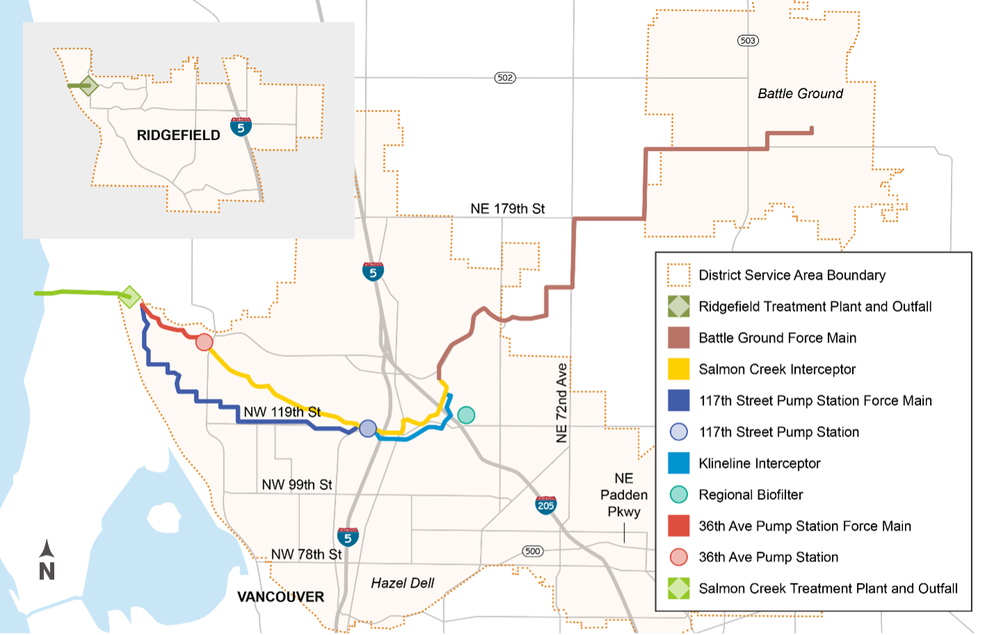 General Sewer Plan Map