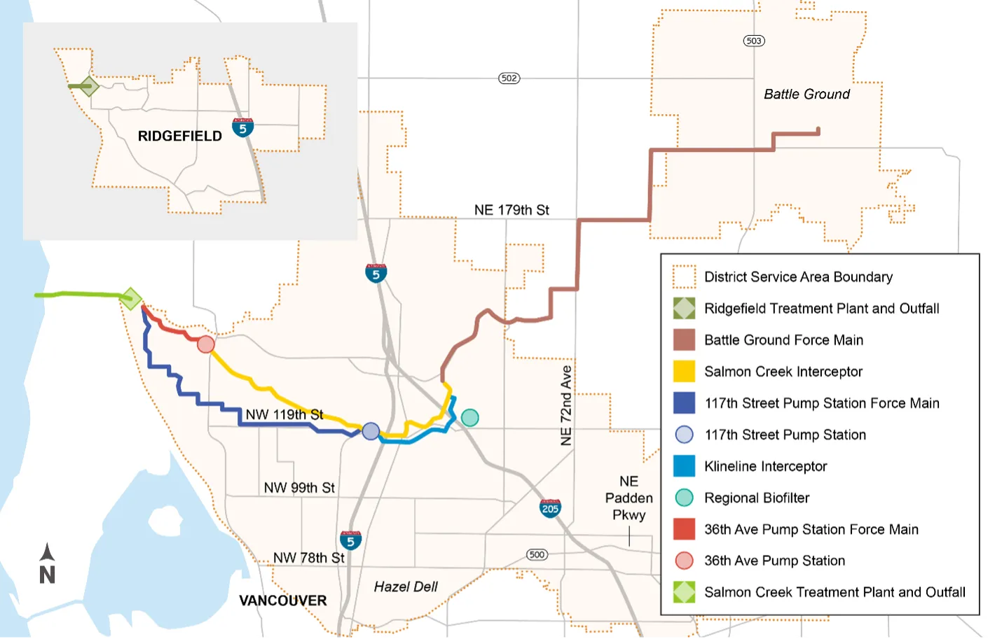 General Sewer Plan Map